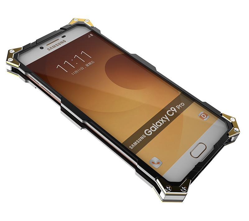 SIMON THOR Ⅱ Aviation Aluminum Alloy Shockproof Armor Metal Case Cover for Samsung Galaxy C9 Pro C9000