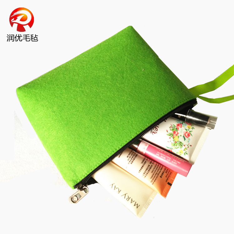 定制毛毡化妆包 收纳包 电源充电器收纳包 耳机包 促销礼品毛毡包