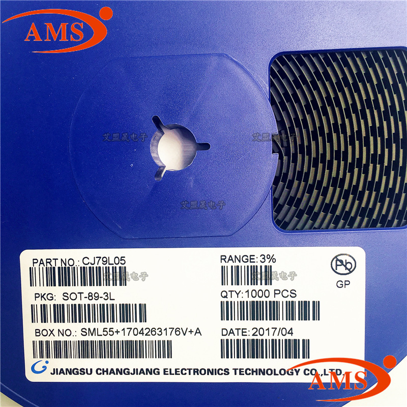 CJ79L05 丝印:79L05 SOT-89 CJ/长电 贴片三极管稳压管 全新现货
