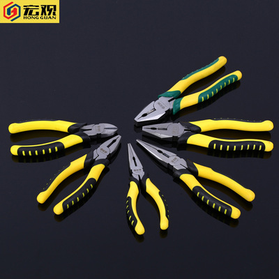 Manufactor Direct selling Macro Professional Strength Pliers 6 /8 Inch wire cutters 45# Flat nose pliers wholesale Vise
