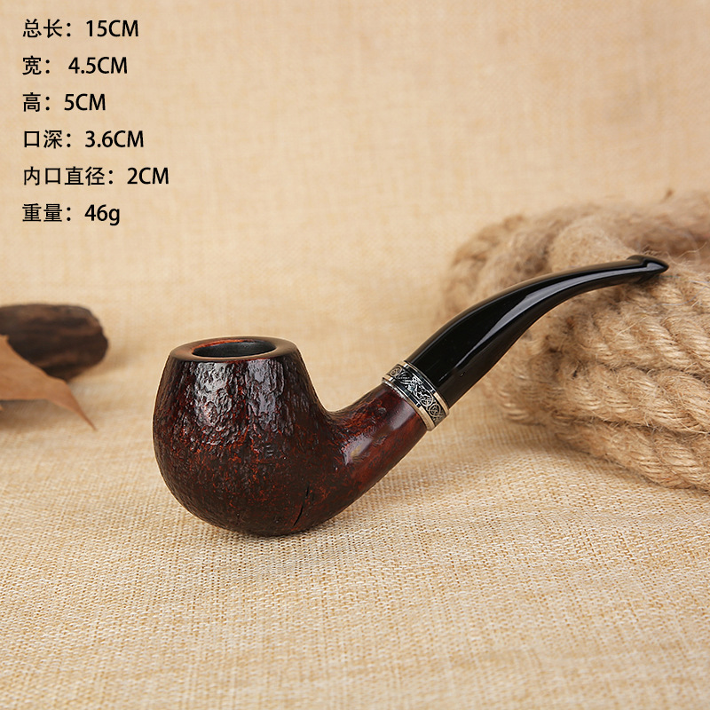 高端石楠木手工烟斗雕刻喷砂斗上面个性自由式大号精美原木烟袋锅-阿里巴巴