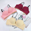 Comfortable sexy fashionable underwear, straps with letters, push up bra, wireless bra, simple and elegant design