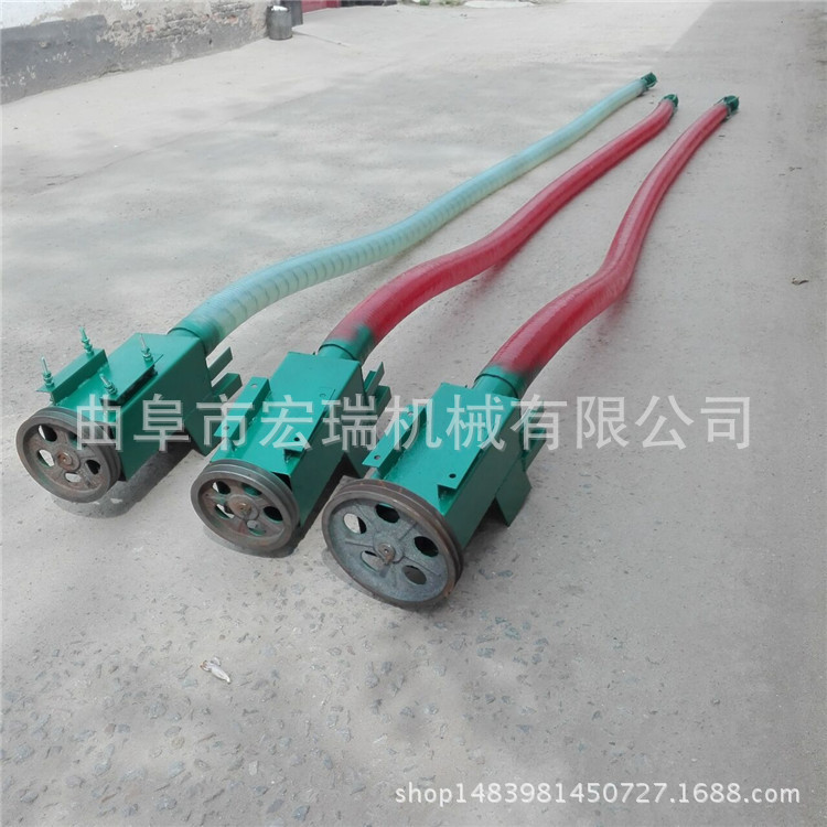 电动软管玉米吸粮食机，吸粮机结构图，车载吸粮机输送机9是9螺旋
