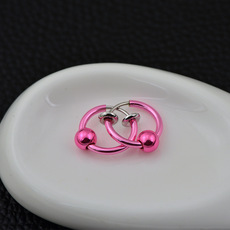 气质时尚潮人设计无耳洞简约男女同款EAR Cuff 弹簧耳夹带珠批发