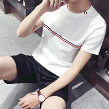 2016夏季男士短袖t恤韩版夏天休闲圆领T恤潮新款修身衣服男装体恤