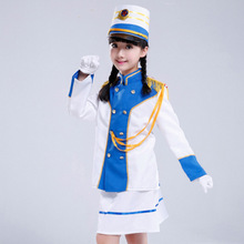 2017新款儿童鼓号服幼儿园升旗手服装中小学生仪仗队服鼓号队服装