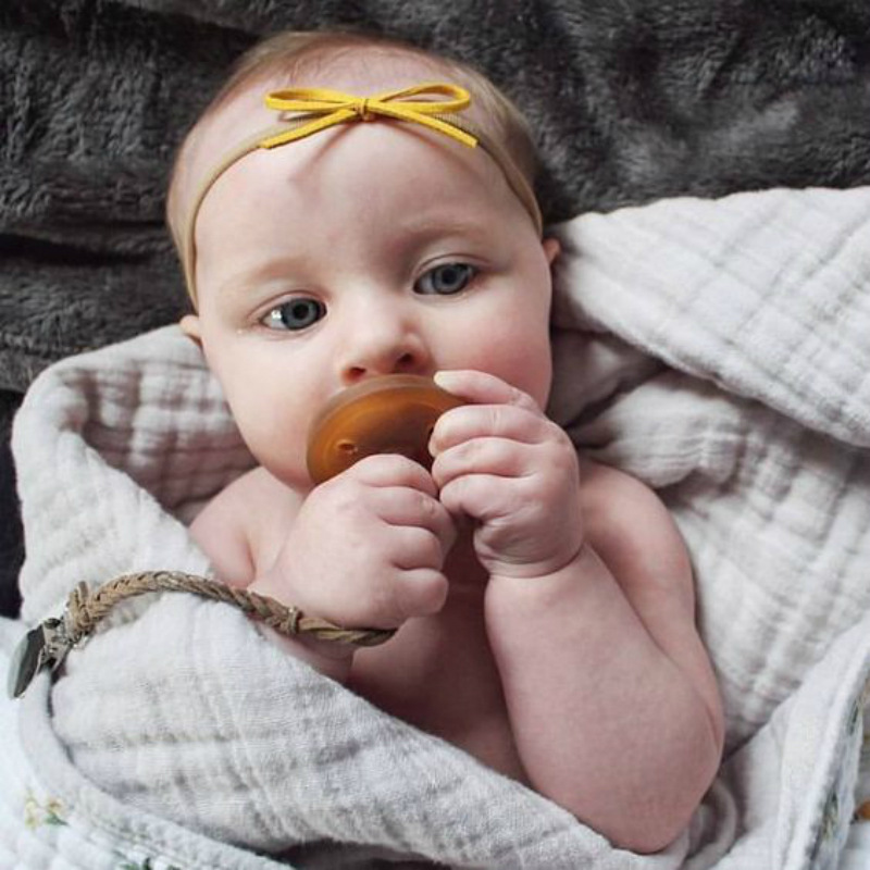 Cadena de chupete para bebé pezón cuerda cadena anti-caída suministros maternos e infantiles Comercio exterior Amazon American Hot Leather