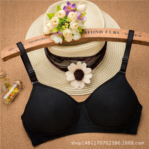 Summer Korean style simple girl underwear junior high school student underwear development period underwear pure cotton no wire bra