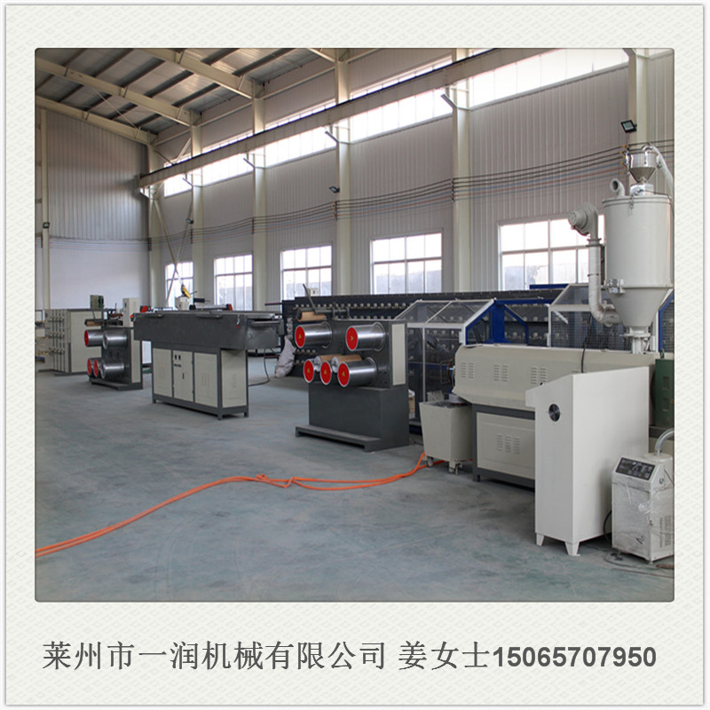 一润牌PPPE塑料圆丝渔网丝拉丝机组 安全网窗纱过滤丝拔丝机设备