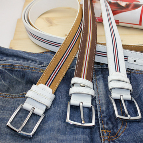Wide belt for women, decorative, casual, versatile, women's belt, simple, white jeans, pin buckle, men's style 102