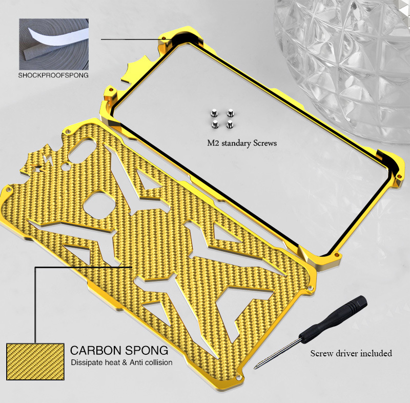 SIMON THOR Magnetic Bracket Aviation Aluminum Alloy Shockproof Armor Metal Case Cover for vivo X20 Plus & vivo X20