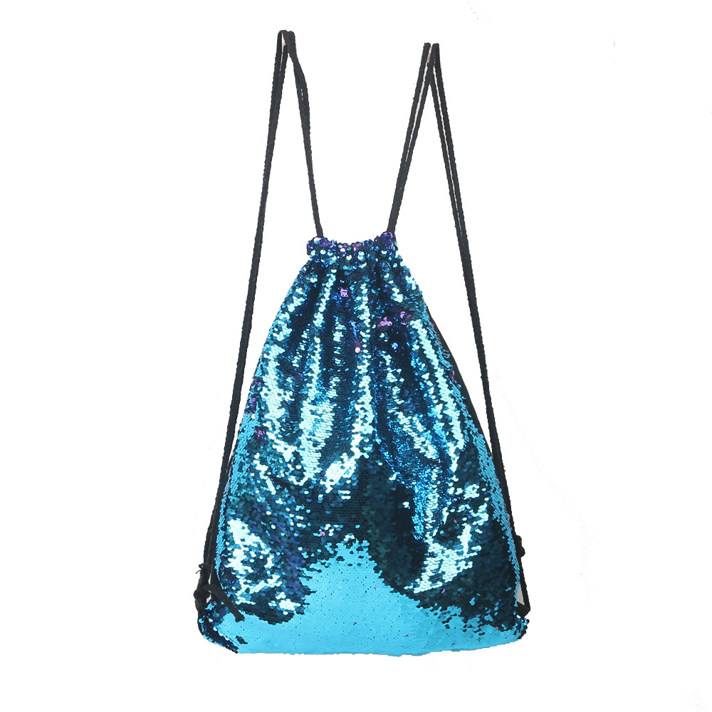 Double Sequins Backpack / Reversible Sequins Bags With Shoulders