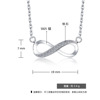 Fashionable jewelry, necklace, accessory, European style, silver 925 sample, micro incrustation