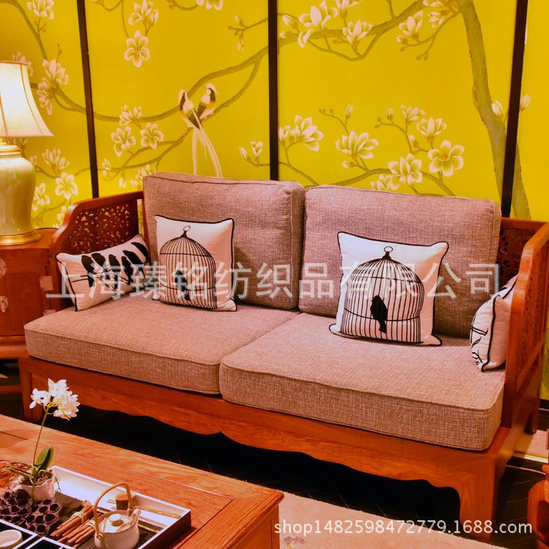 定做高密度海绵实木红木坐垫椅子垫榻榻米飘窗垫窗台垫定制|ms