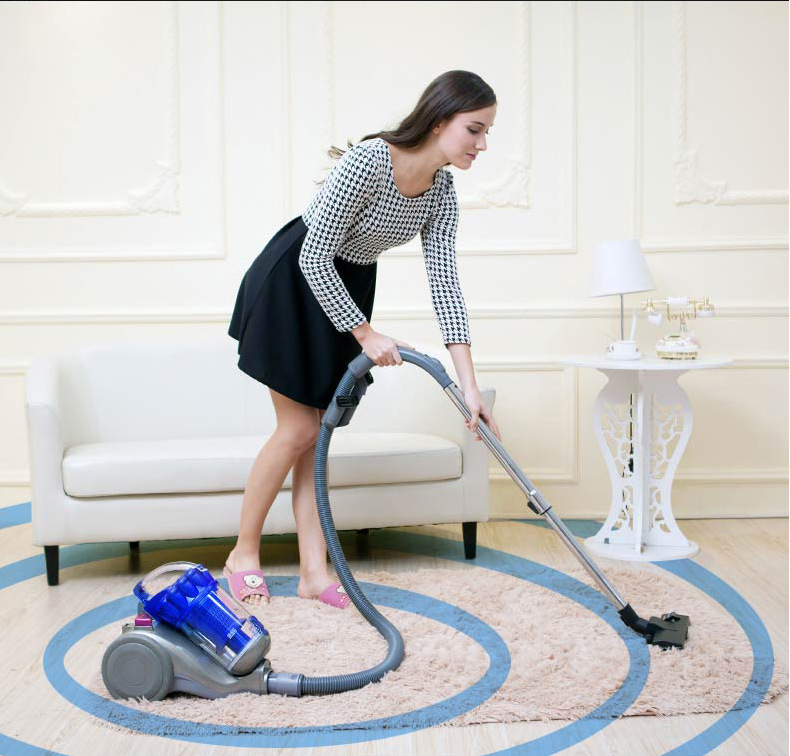 外贸出口  卧式旋风吸尘器无尘袋大功率2600W家用吸尘器扫地机