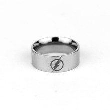 亚马逊速卖通爆款 欧美时尚不锈钢闪电侠戒指 钛钢光面指环手饰品