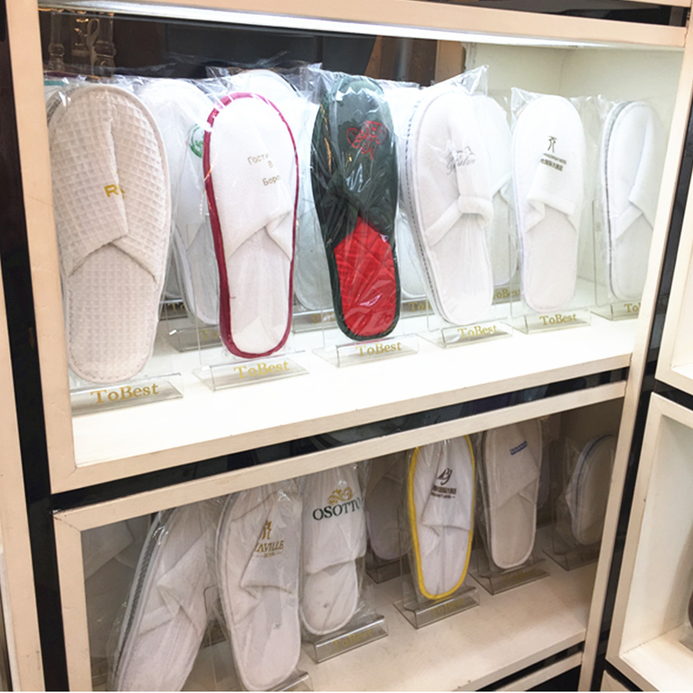 亚克力展示架 一次性拖鞋展示架子 架子收纳超市有机玻璃展示架