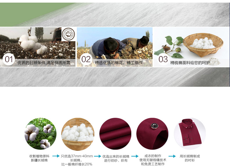 绣标夏季薄款弹力【高棉贡缎】钻扣商务男装时尚休闲男式长袖详情图6