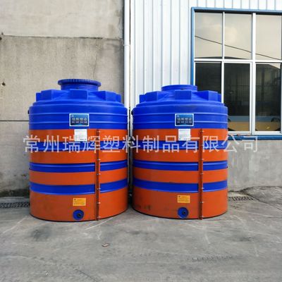 廠家直銷5噸PE塑料水箱5000L化工儲罐食品級家用水塔耐酸堿防腐蝕