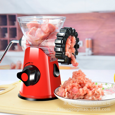 direct deal Mincer Green plastic Manual Mincer Hand-cranked meat grinder