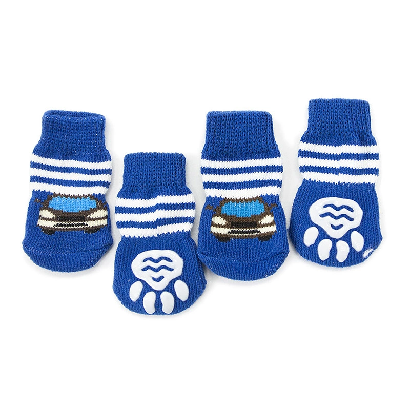 Носки для собак Носки для домашних животных Нескользящие хлопковые носки, чехол для ног собаки Тедди принадлежности Для Пуделя для собак, носки для собак, чехол PS043