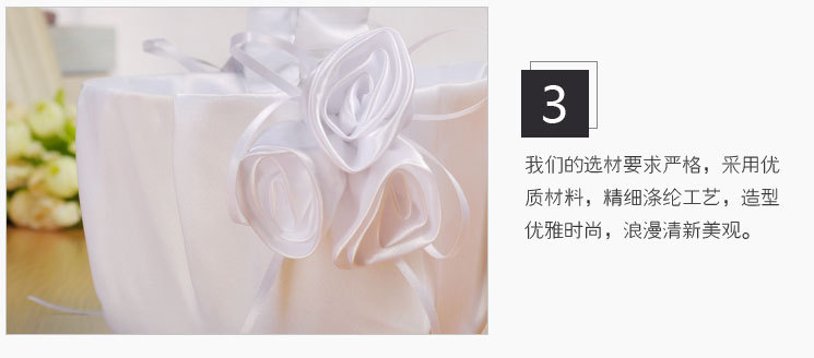 Factory direct supply of Western-style wedding flower buds, fabric flower girls, flower baskets, creative and simple bride flower baskets, wedding shooting props detail image 5