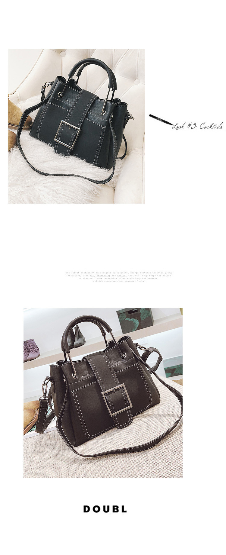 Korean Messenger Fashion Simple Shoulder Handbag display picture 12