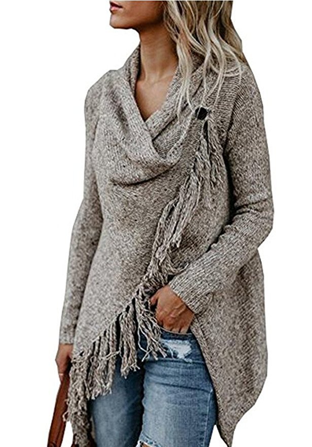 350g Weight Sweater Outerwear Type Long Sleeve Sleeve Length Regular Sleeve Sleeve Type Polyacrylonitrile Fiber, knit Fabric Type Long Top Length Daily Occasion Scarf collar, Pullovers Neckline Loose Fit Type Solid Color Pattern Winter, Autumn Season Women's Gender Hollow Out Design Streetwear Style Wholesale Women's Streetwear Solid Color Long Sleeve Hollow Out Sweaters & Cardigans 3