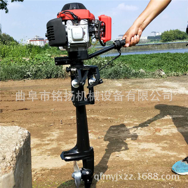 低噪音大马力船尾挂浆机运城两冲程水冷船挂机价格