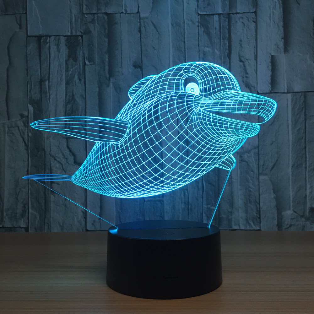 3d led 创意灯 相框式3d灯七彩遥控触摸礼品