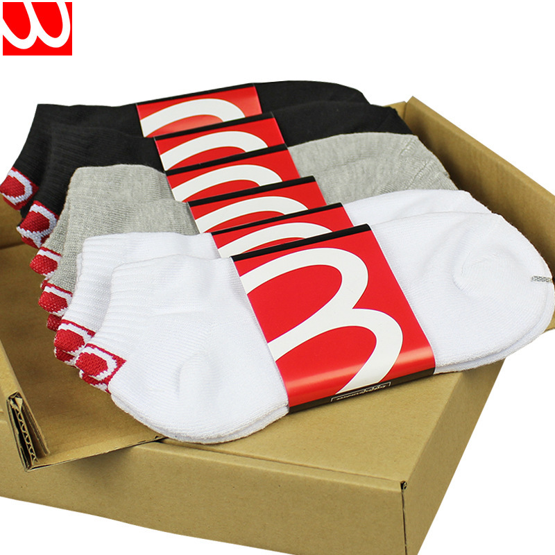 Towel Bottom Boat Socks Summer Outdoor Sports Socks Women's Thickened Basketball Socks Men's Badminton Socks Short Tube Running Socks