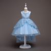 European and American children clothing wholesale children dress princess dress in lace flower girls trailing perfor