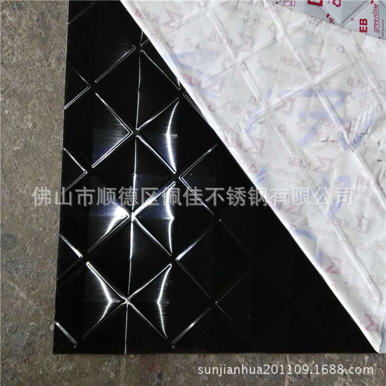 不锈钢板 青岛不锈钢电镀玫瑰金压花板 不锈钢玫瑰金KTV压花门板