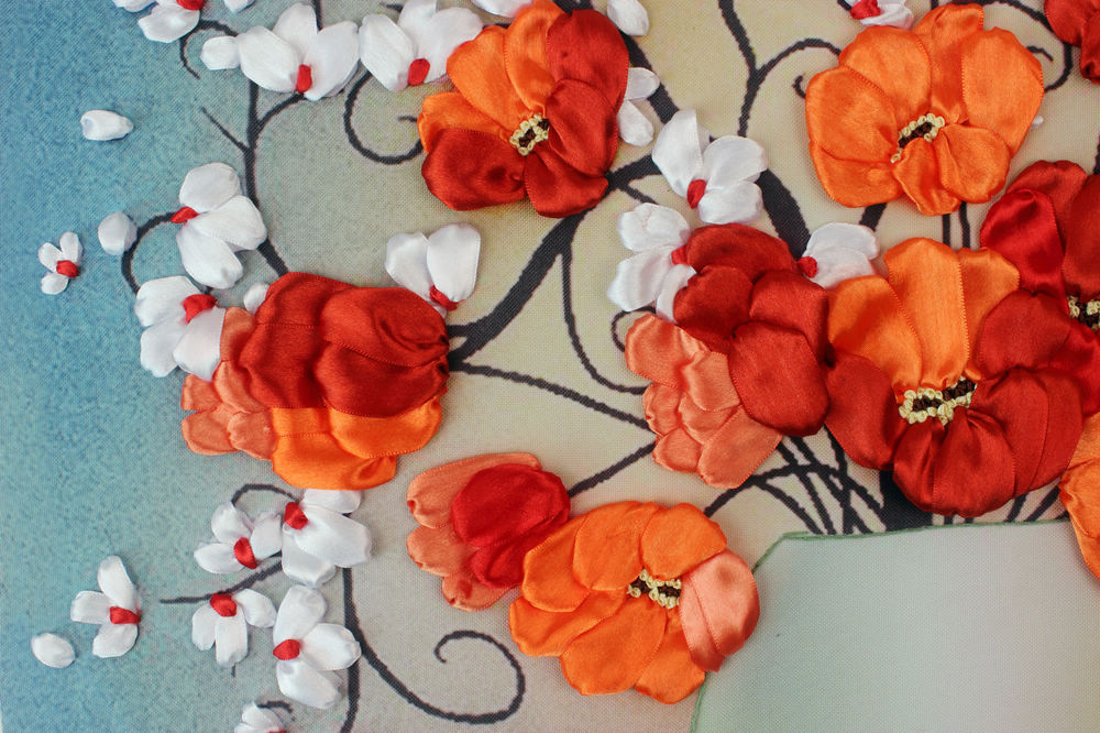 Oujin nianhua cinta bordado fábrica directa color impresión colgante pintura amor completo sala de estar entrada pintura decorativa