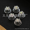 High-end hair accessory for bride from pearl, spiral, Korean style, flowered, wholesale