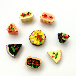 DOLLHOUSE [mini 8 cakes] Miniature food and play diy baking decoration small cake model