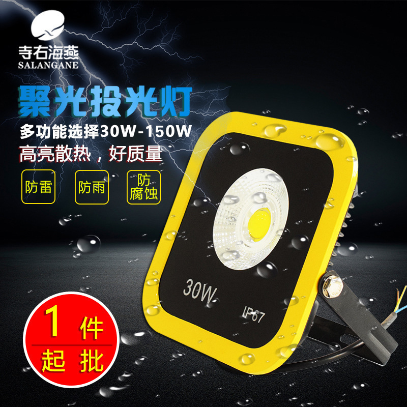 LED背包投光灯50w100w150w多宝聚光投光灯户外照明防水聚光投射灯|ms