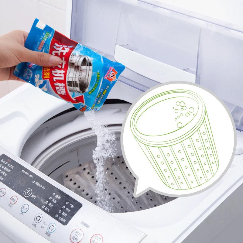 Super value 110g Worm Manufactor Direct selling Washing machine Cleaning agent roller Wave wheel Cleaning agent Descaling powder