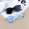 Children's light sunglasses, fashionable blue lens, hinge, UV sun protection cream, glasses, Korean style, UF-protection