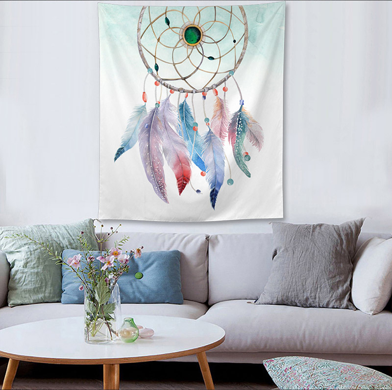 Tapiz Boxi colgando tela de fondo de tela mantel chica corazón dormitorio decoración colgante pintura tapiz Bohemia Toalla de playa