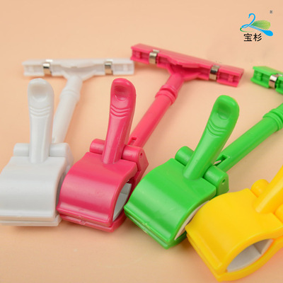 厂家直销 热销塑料pop彩色广告夹超市货架双夹促销广告标示夹子B|ms