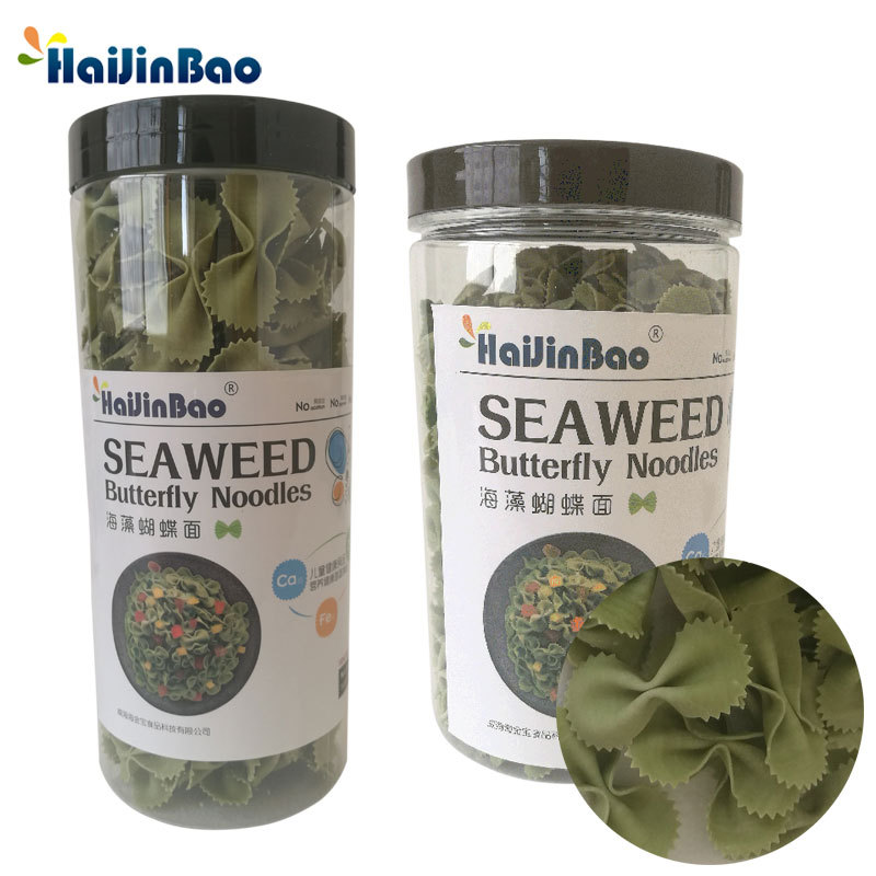 海金宝藻食尚大片海藻蝴蝶蔬菜面200g/罐婴儿辅食营养蔬菜挂面