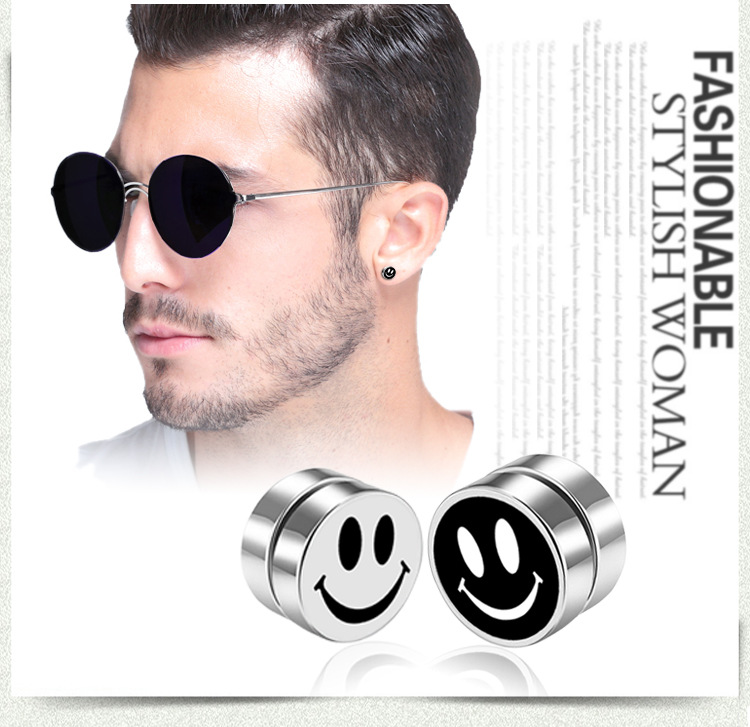 1 Piece Fashion Geometric Titanium Steel Enamel Unisex Ear Studs