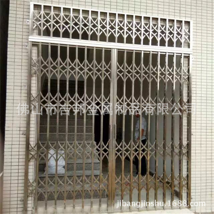 供应304加厚推拉闸门 不锈钢拉闸门伸缩折叠门厂家定制入户拉闸门-阿里巴巴