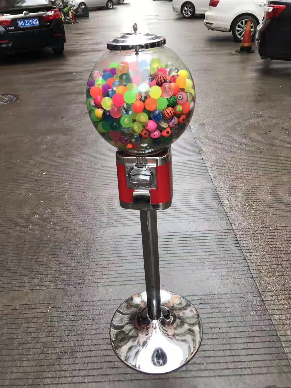 一元2元弹力球投币机弹力球32号弹力球自动售卖机弹力球机扭蛋机