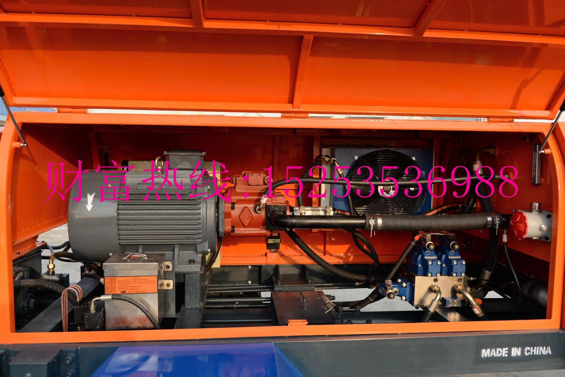 HBT50S拖泵 50电动泵 产量50混凝土输送泵 拖泵配件 75千瓦拖泵