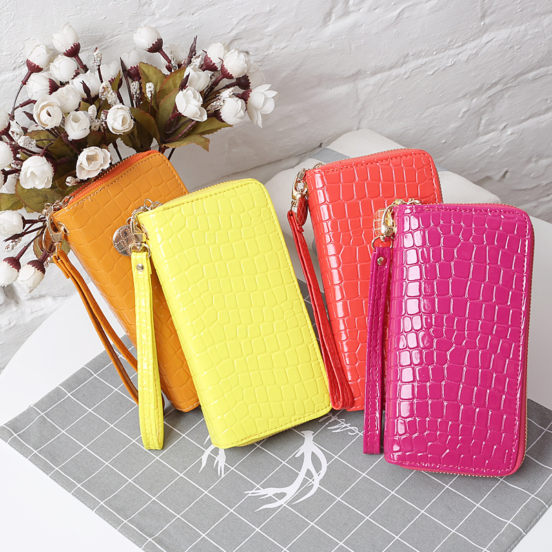 Fashion Stone Pattern Candy Color Wallet display picture 19