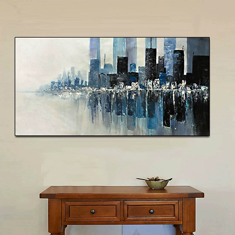 Акрил, ручная роспись, изготовленный на заказ, 60×120см