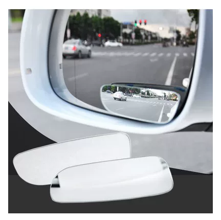 High-definition frameless mirror round/rectangle/long arc/fan-shaped blind-spot mirror beveled glass mirror surface explosion-proof