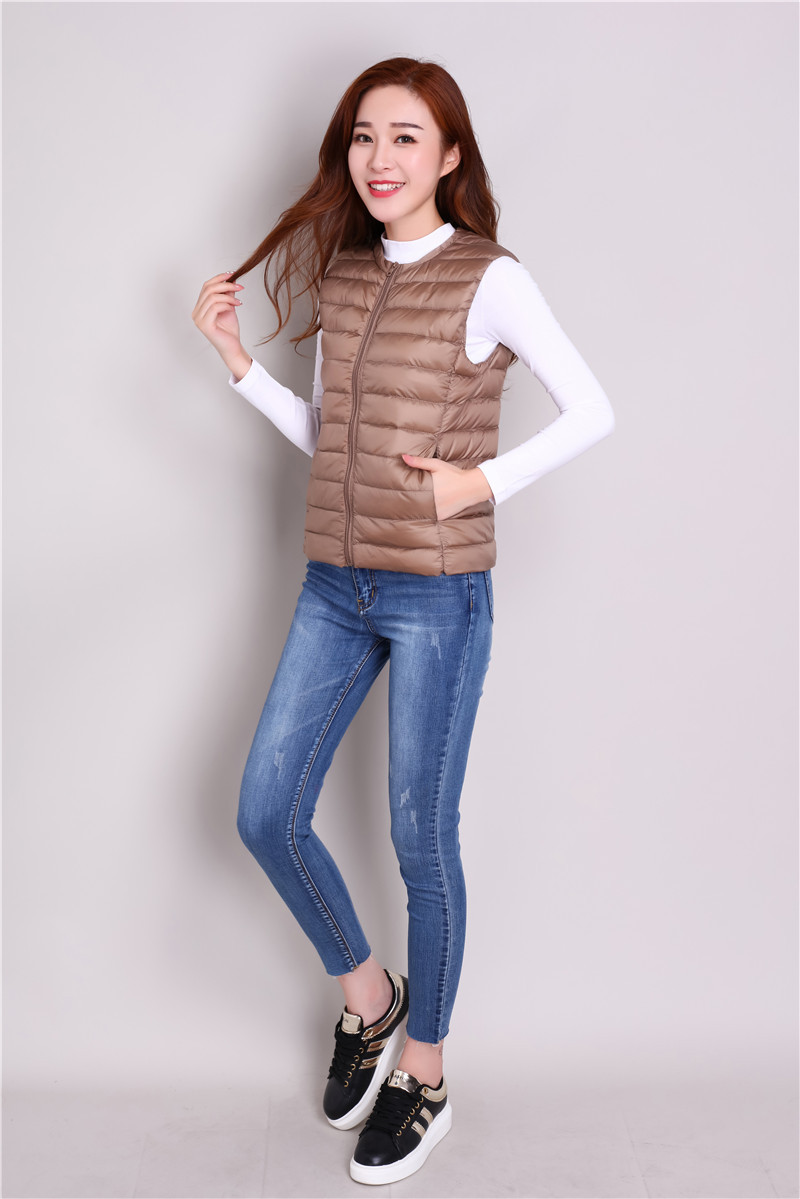 Gilet femme en Duvet de canard blanc - Ref 3316304 Image 50